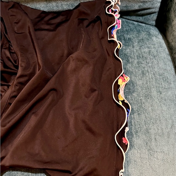 Island Escape Plus Size Halter-Neck Underwire Mariposa Black 20W - Picture 6 of 9